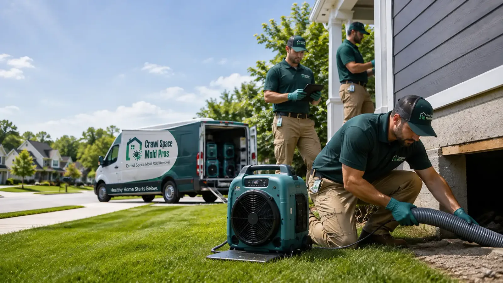 Crawl Space Mold Removal in Evansville, AR